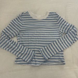 H&M women’s striped long sleeve shirt
